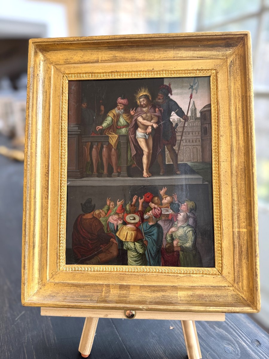 Ecce Homo – Oil On Copper – Circa 1600  -photo-2