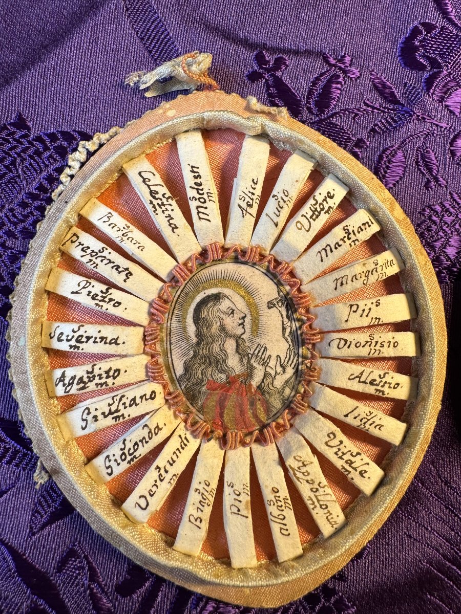 Travel Reliquary With 42 Relics - Late 18th Century -photo-2