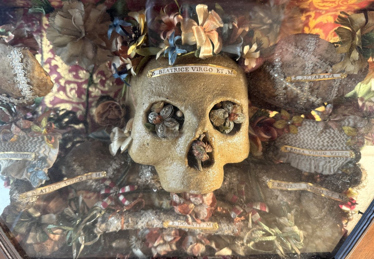 Italian Reliquary Of Saint Beatrice - 18th Century.   -photo-2