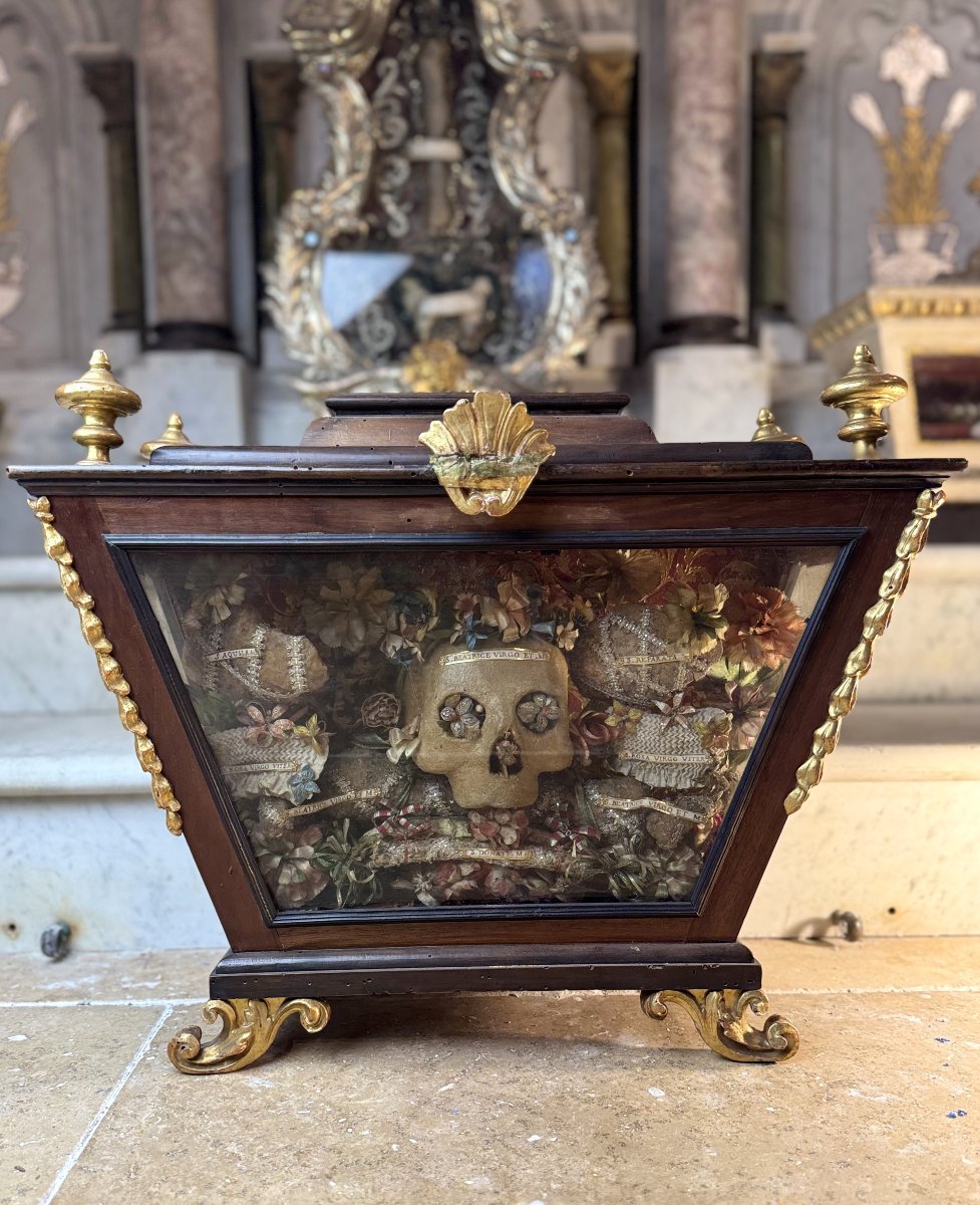 Italian Reliquary Of Saint Beatrice - 18th Century.   -photo-3