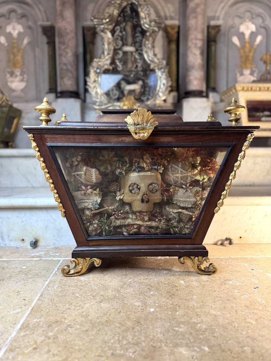 Italian Reliquary Of Saint Beatrice - 18th Century.   -photo-4