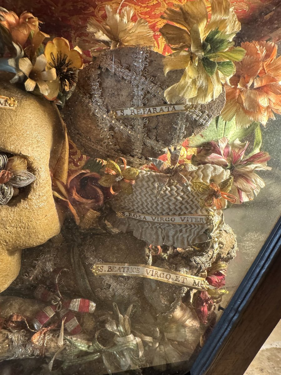 Italian Reliquary Of Saint Beatrice - 18th Century.   -photo-2