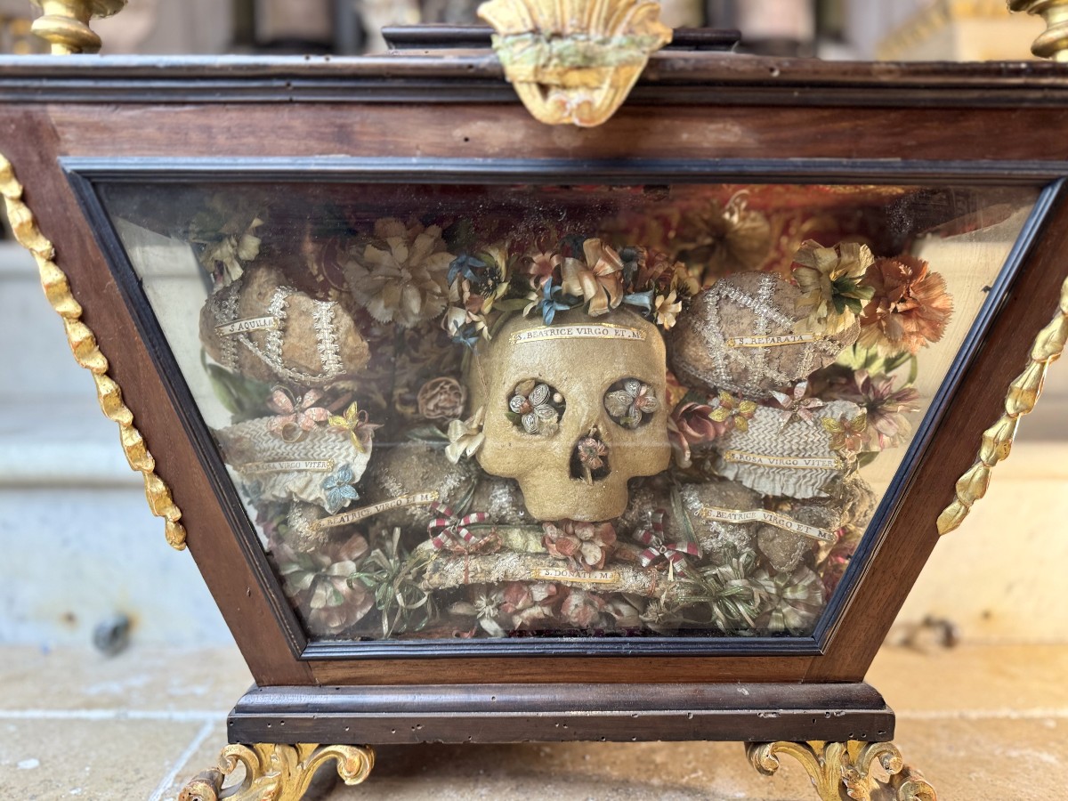 Italian Reliquary Of Saint Beatrice - 18th Century.