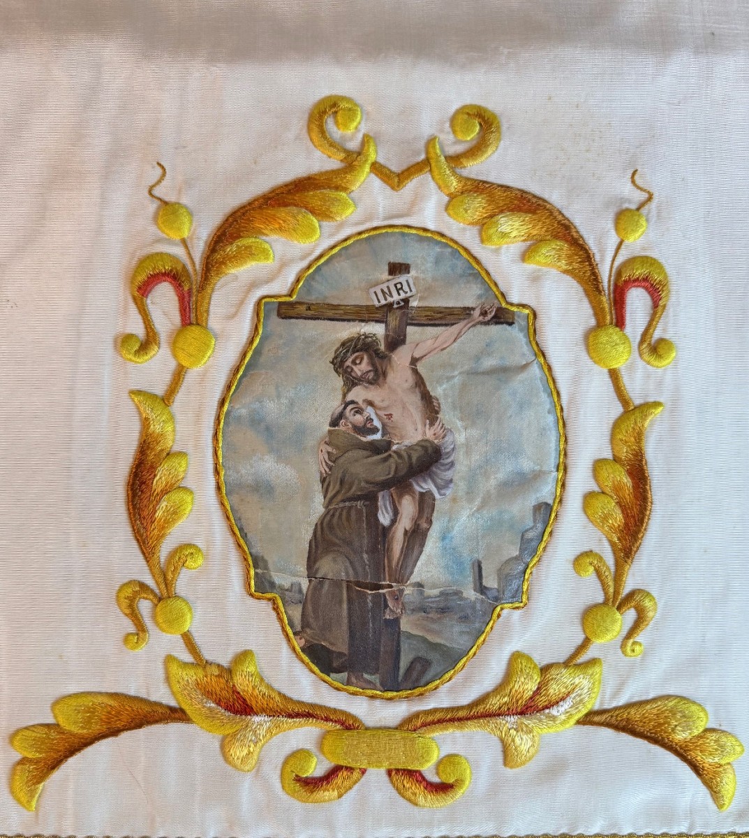 Voile De Calice Saint François D’assise - XIXe 