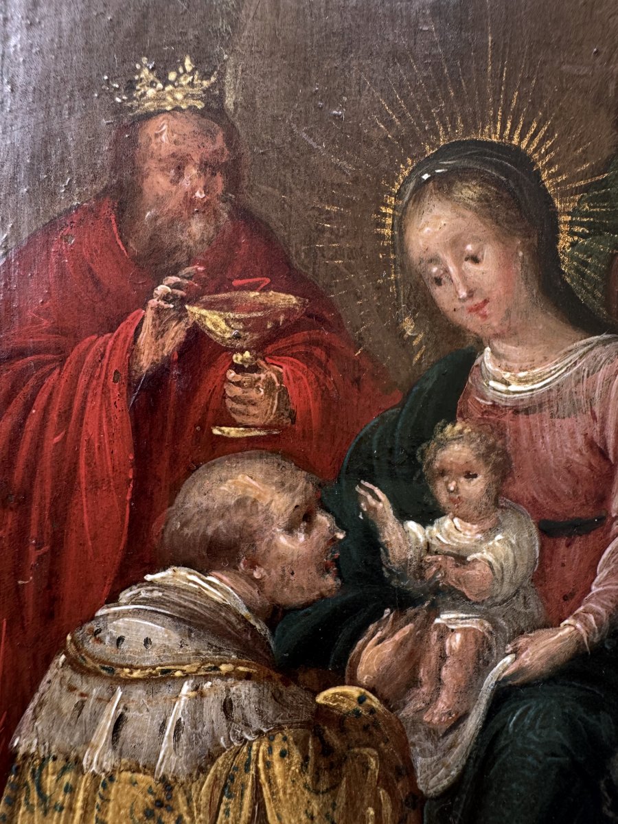 L’adoration Des Mages - Ecole Flamande Du XVIIe -photo-1