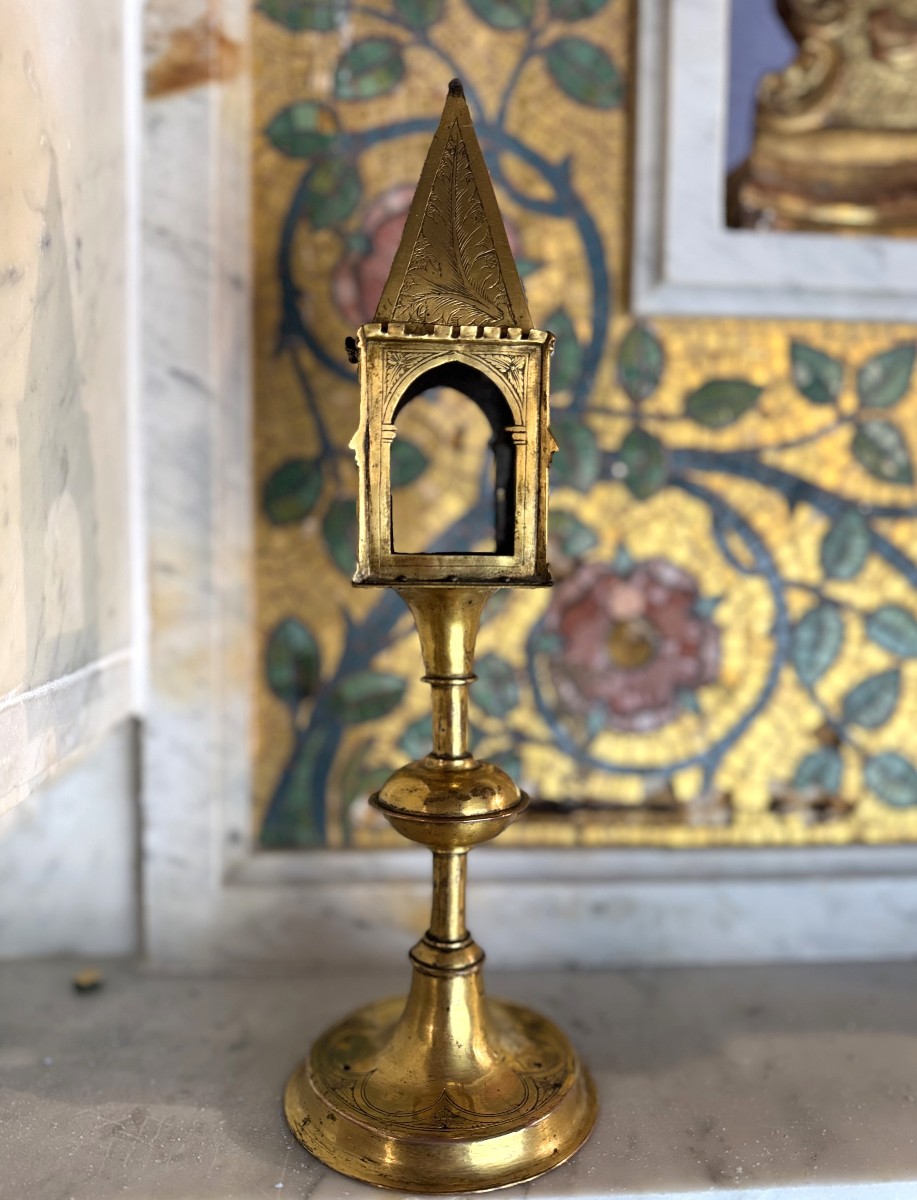 Monstrance-reliquaire Haute époque - XVe  