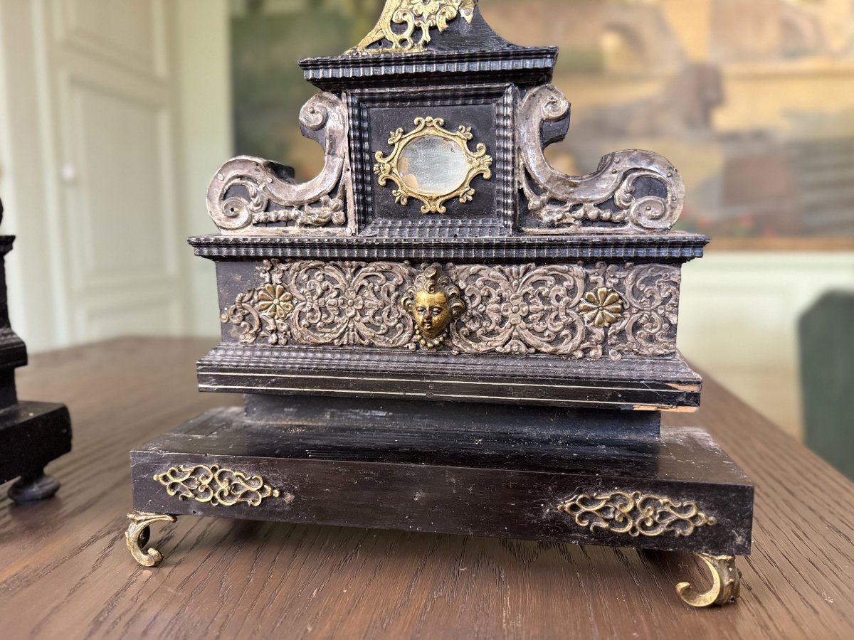 Paire d'Anciennes Monstrances Reliquaires -  fin XVIIe -photo-3