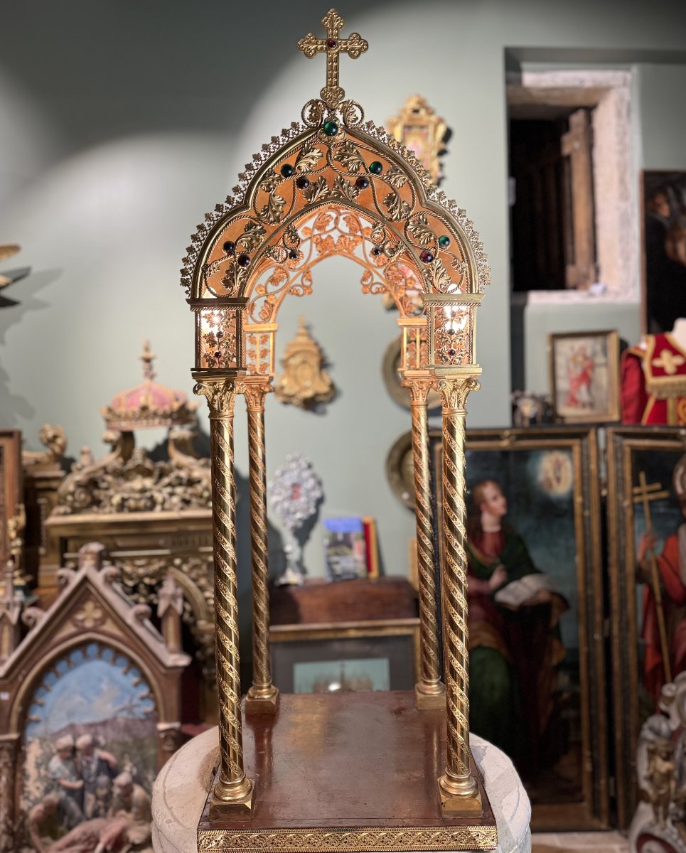 Important Ciborium Néogothique – Circa 1900 -photo-3