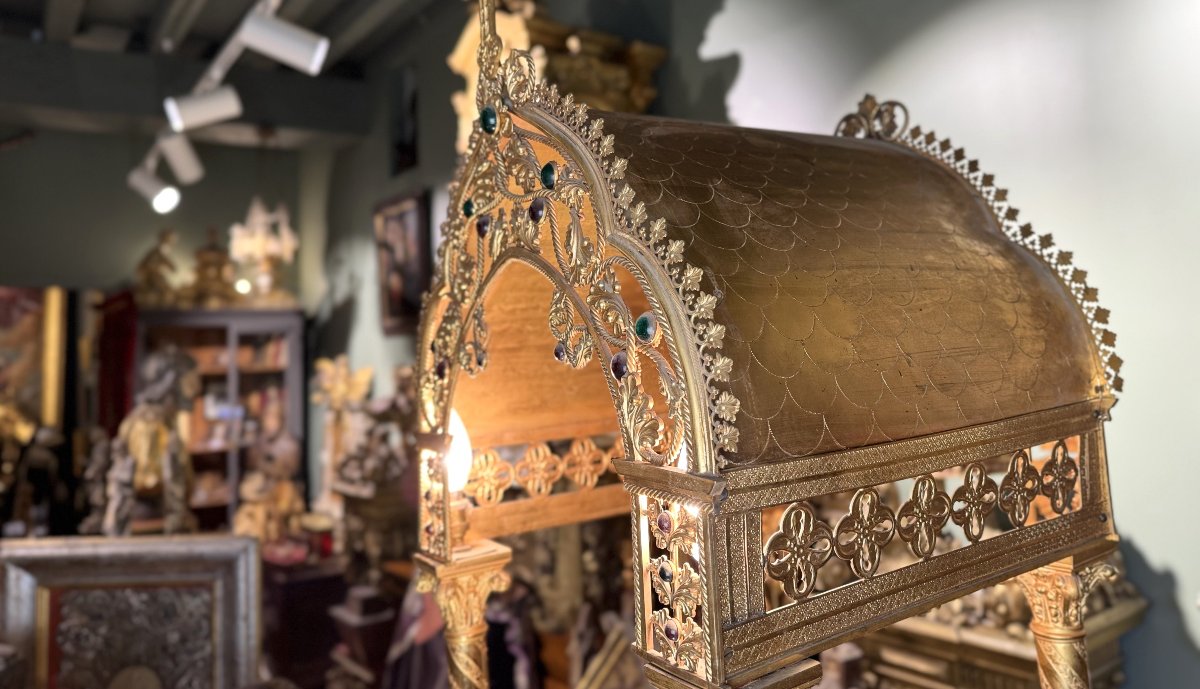 Important Ciborium Néogothique – Circa 1900 -photo-1