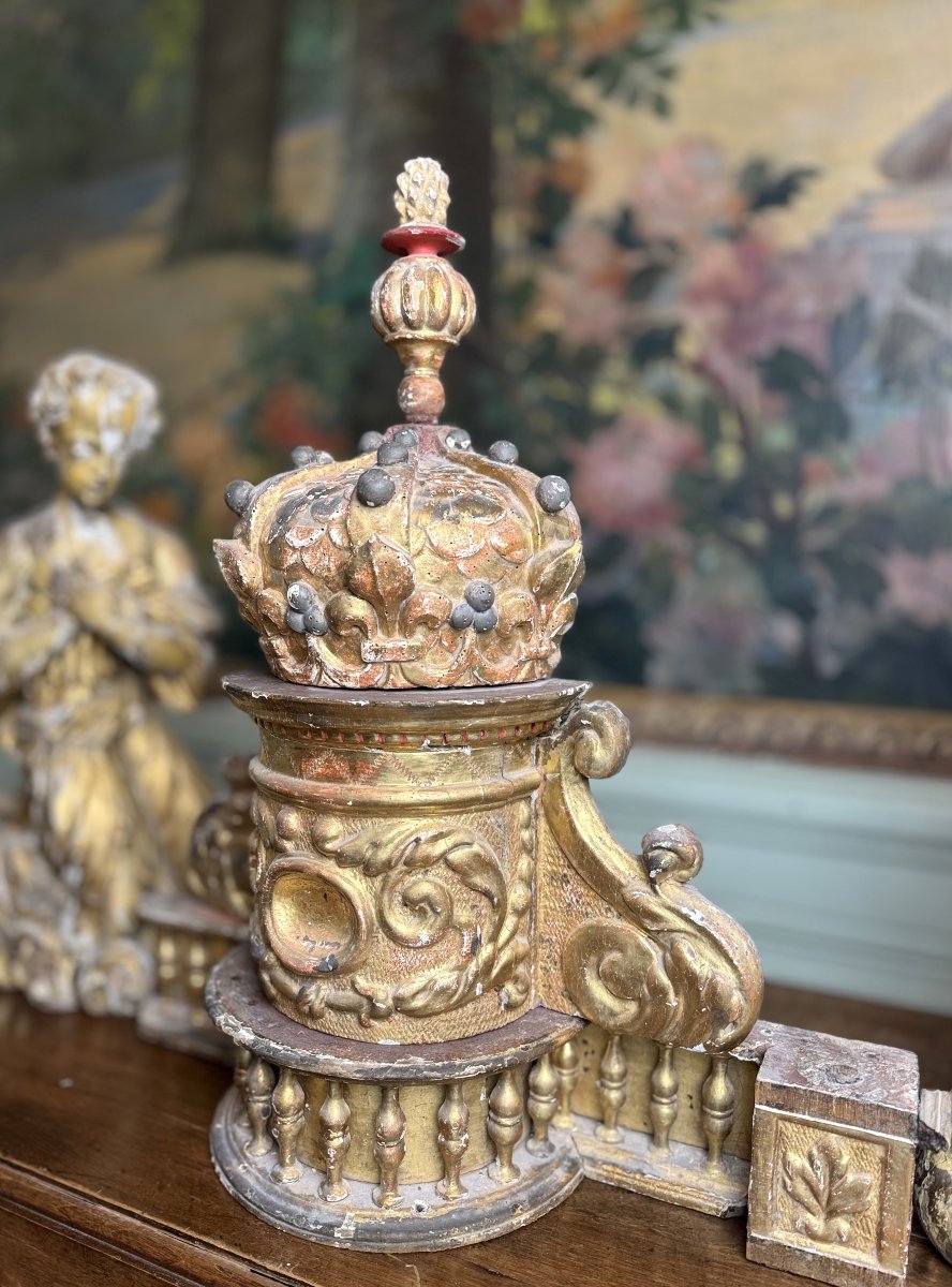 Pair Of Angels And Altar Gallery – 17th Century -photo-4