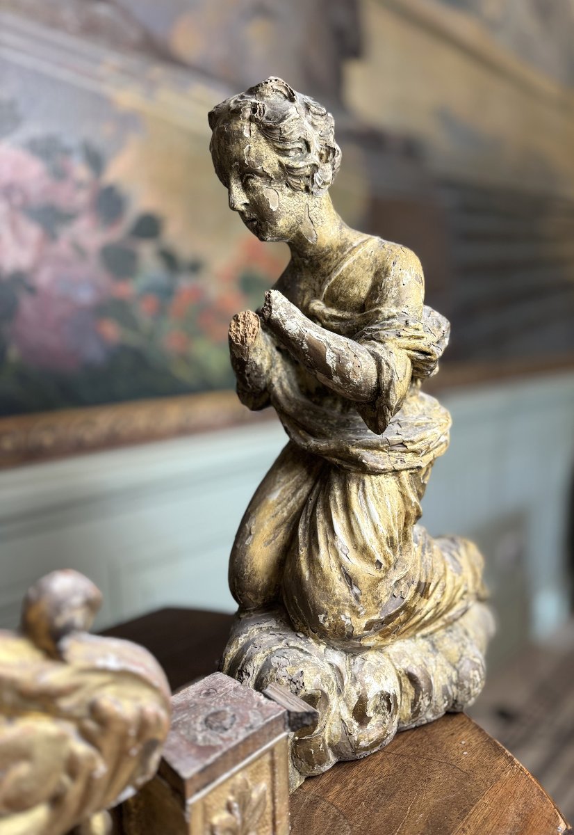 Pair Of Angels And Altar Gallery – 17th Century -photo-1