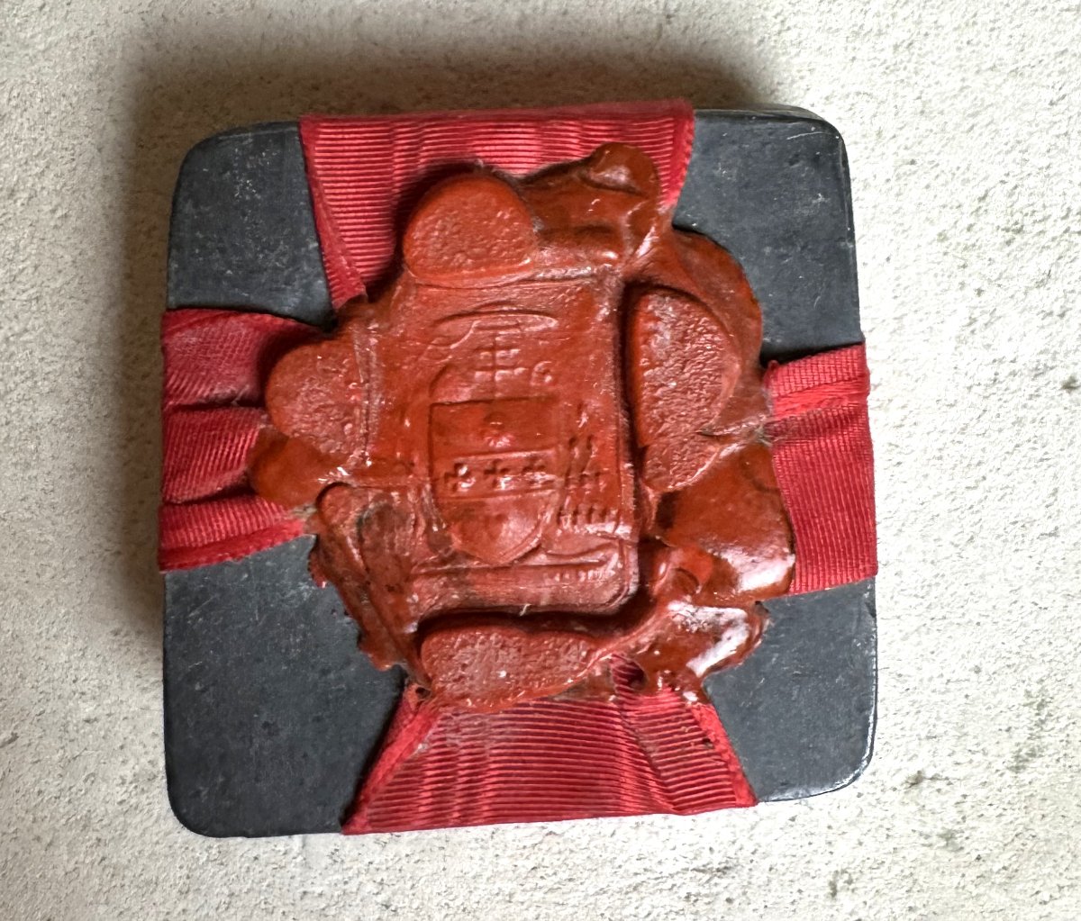 Pierre d'Autel En Calcaire Et Sa Relique Indépendante – XIXe -photo-2