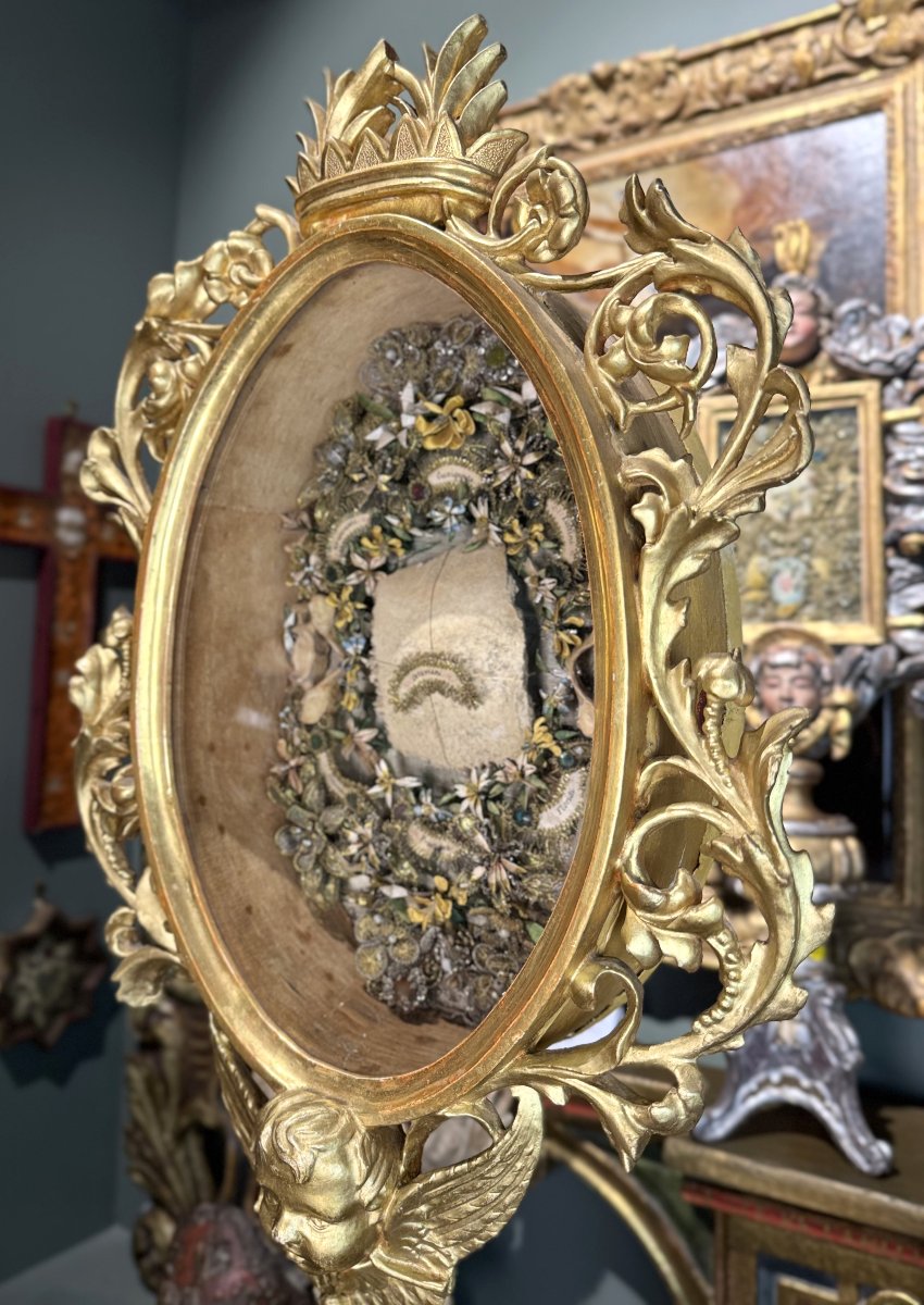 Imposing Reliquary Monstrance Of Saint Octavius - Circa 1800 -photo-2