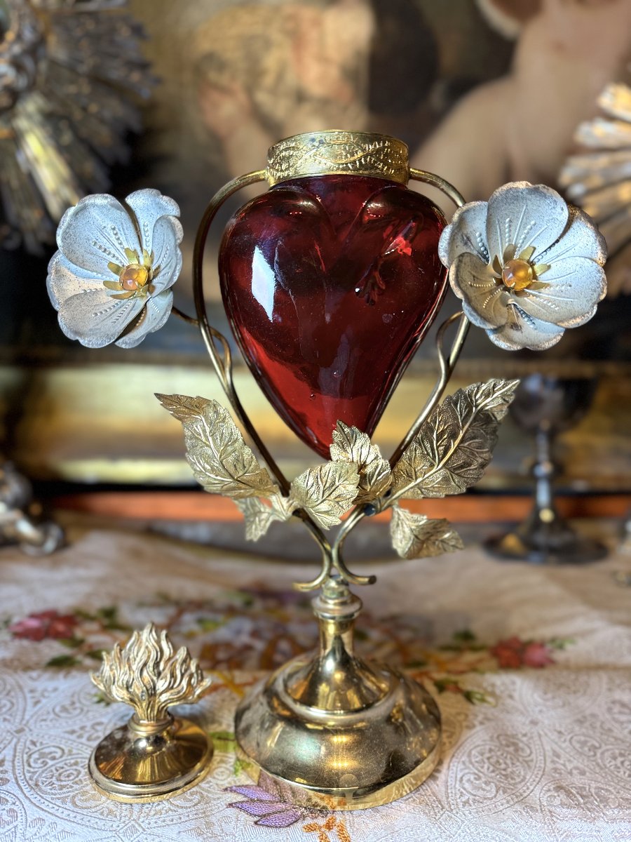 Sanctuary Lamp - Early 20th Century -photo-4