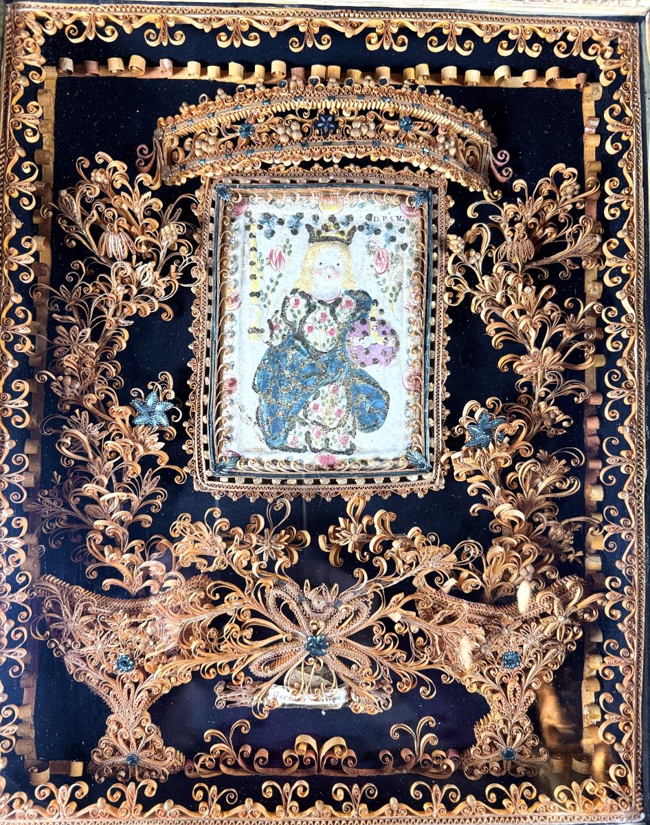 Reliquary Of Saint Germier With Relic Paste - 18th Century -photo-2
