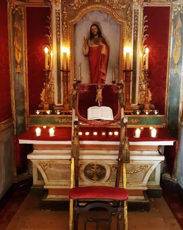 Wooden Altar And Altarpiece - 19th Century -photo-6