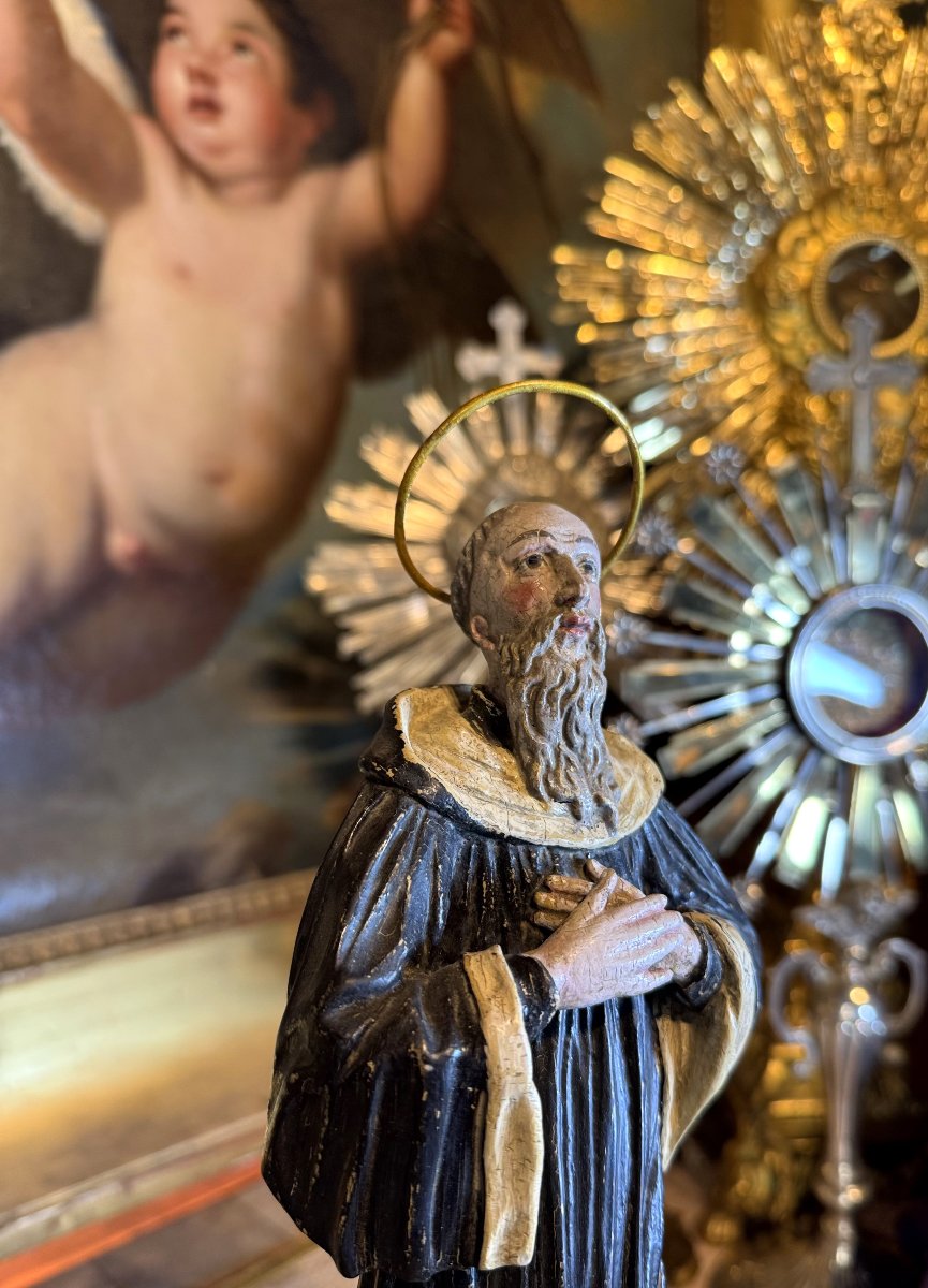 Sainte Scholastique et Saint Benoît - XVIIIe -photo-4