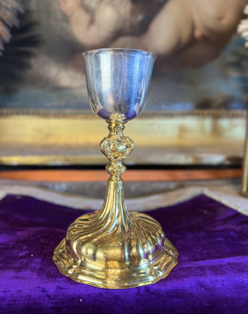 Baroque Silver Chalice - Circa 1780 -photo-2