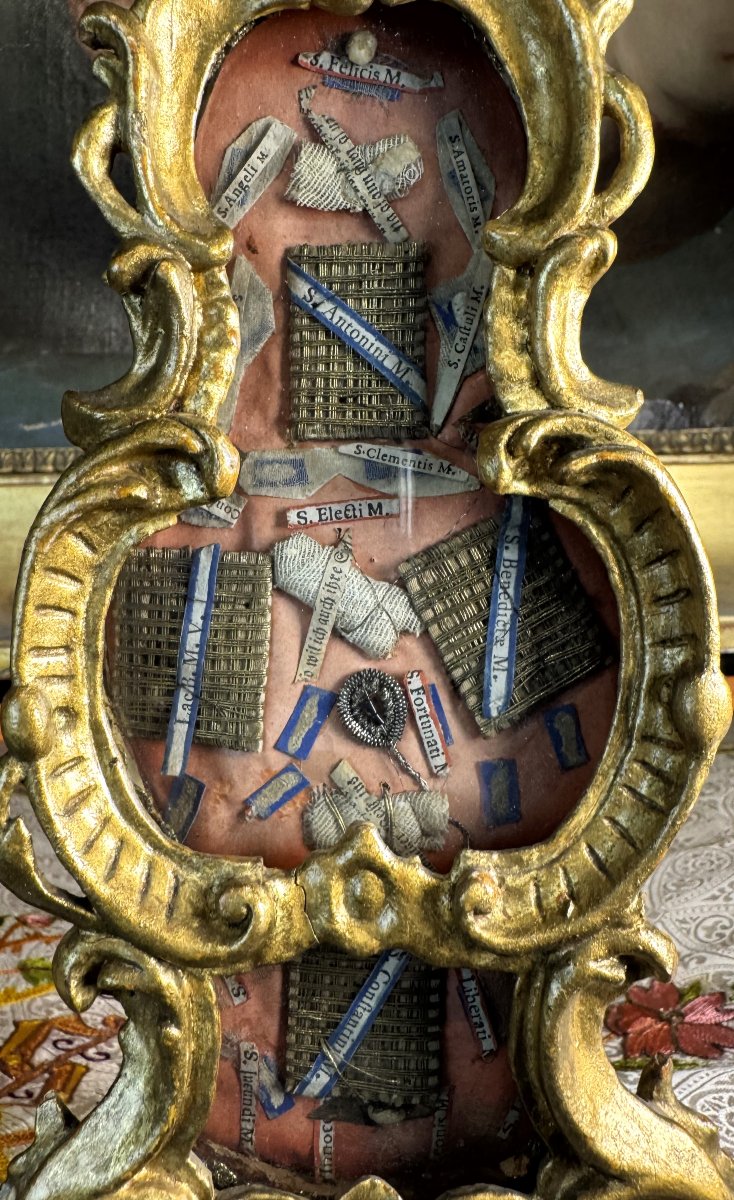 Paire de monstrances reliquaires baroques - XVIIIe -photo-2