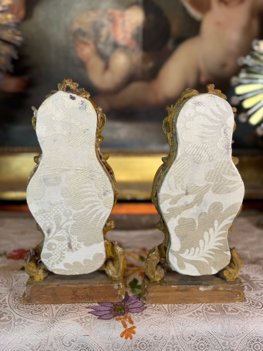 Paire de monstrances reliquaires baroques - XVIIIe -photo-4