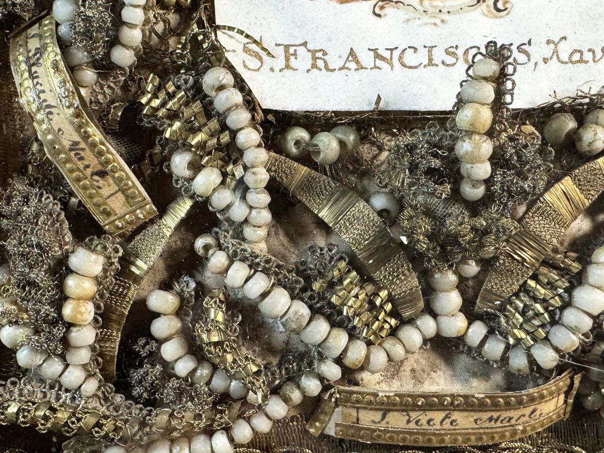 Niche Reliquaire à La Gloire De Saint François Xavier - circa 1800  -photo-1