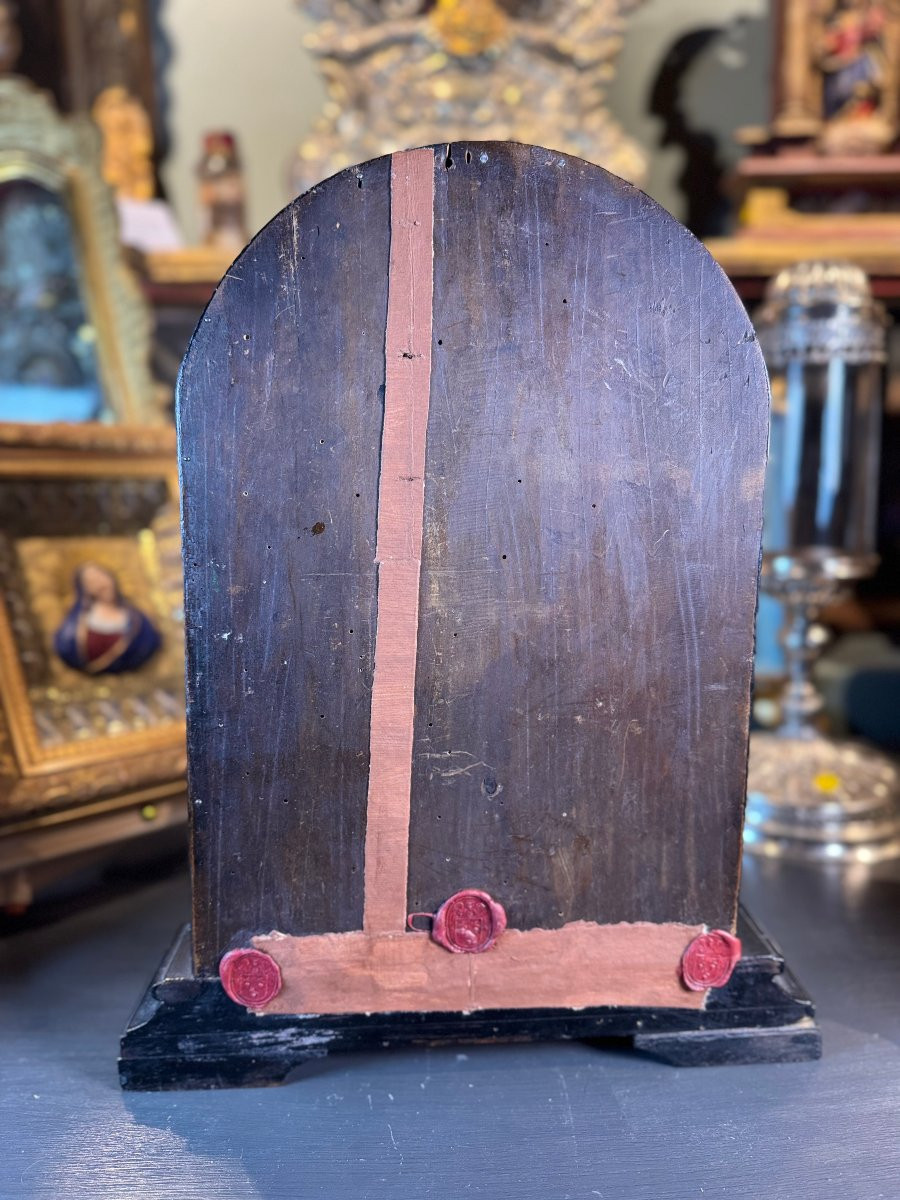 Niche Reliquaire à La Gloire De Saint François Xavier - circa 1800  -photo-3