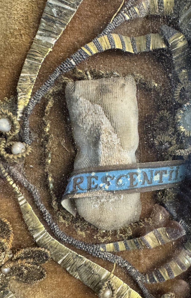Important Reliquaire Aux Quatre Reliques de Saints Martyrs et son authentique – XVIIIe -photo-2