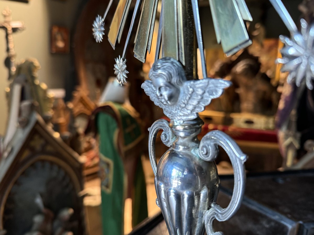 Silver Monstrance With A Relic Of Saint Eugene - 19th Century -photo-4