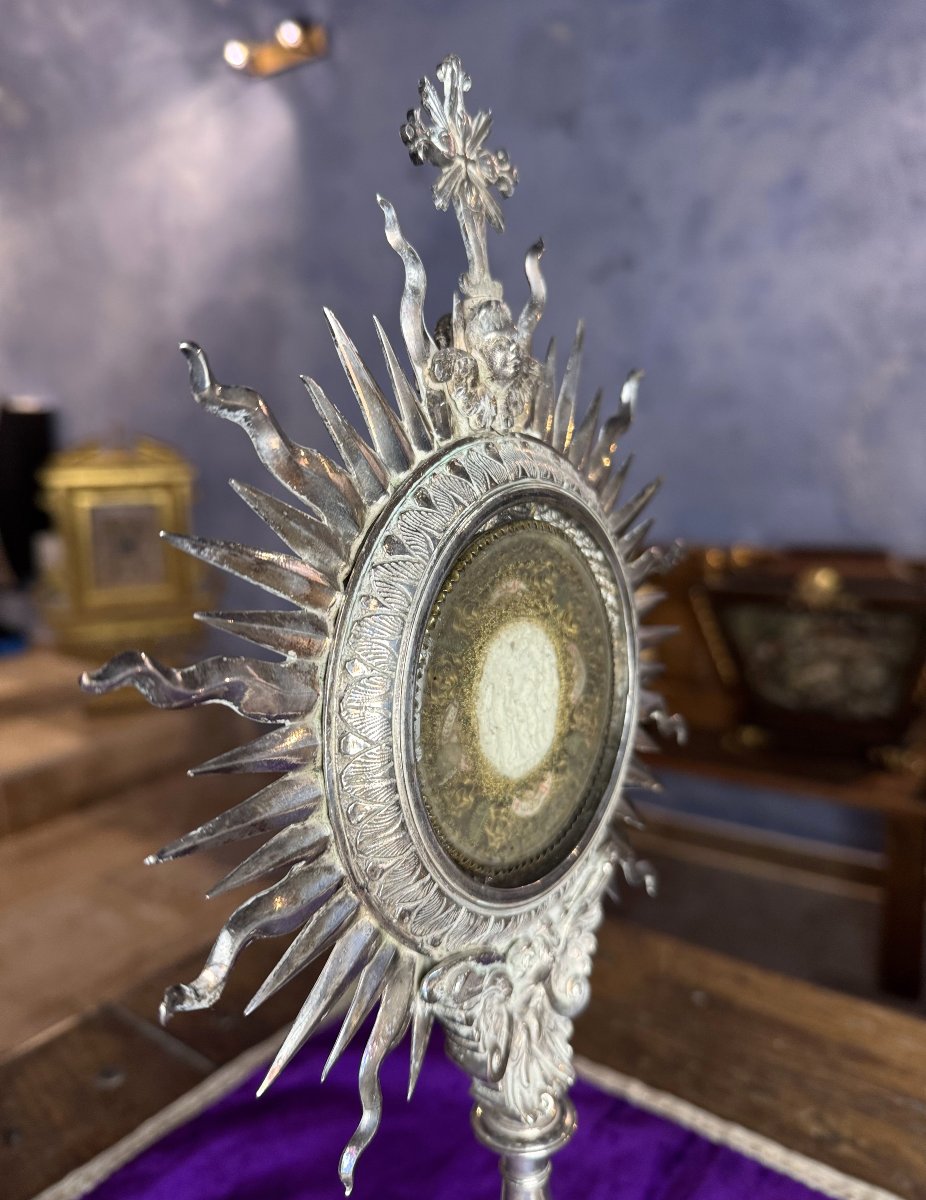 Monstrance With Relics Of Saint Marcellin - Early 18th Century-photo-3