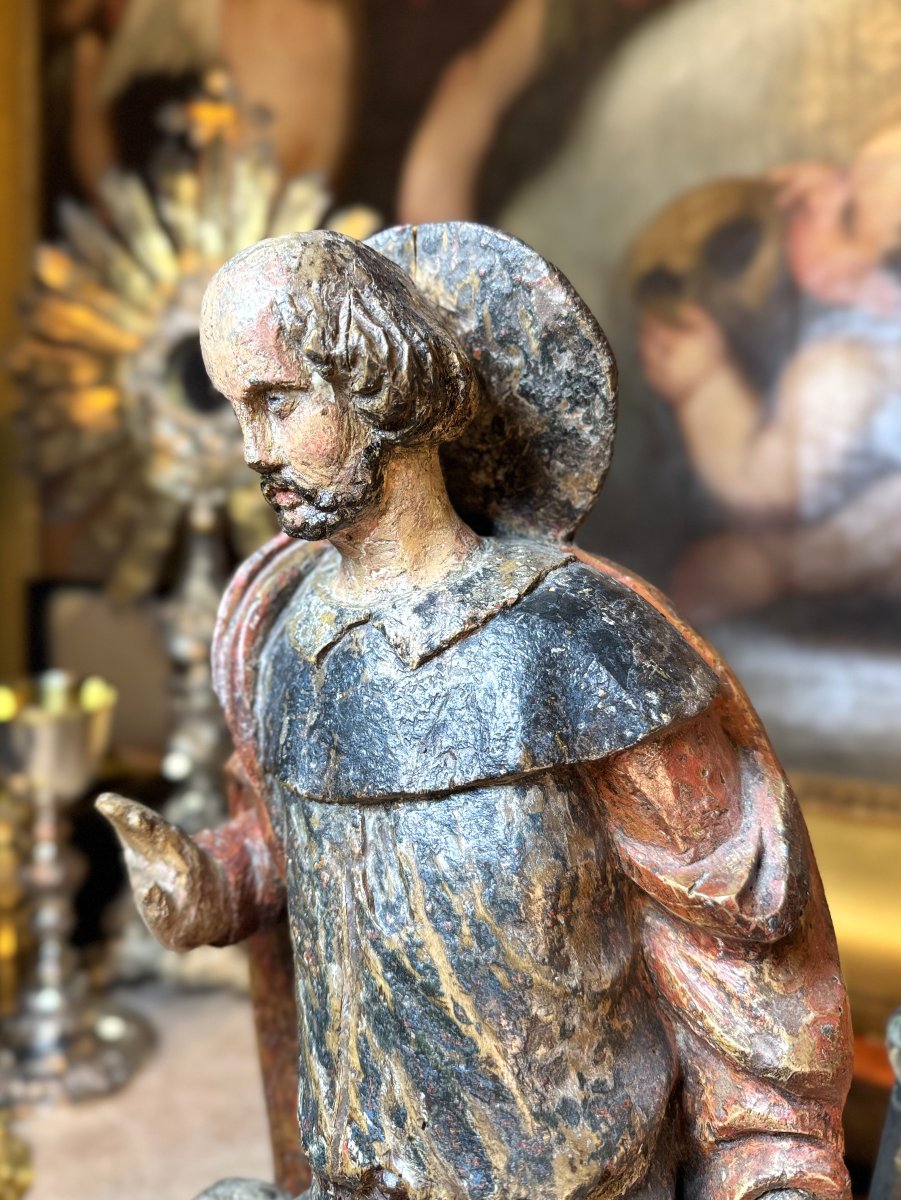 Sculpture de Saint Roch - XVIIe -photo-2