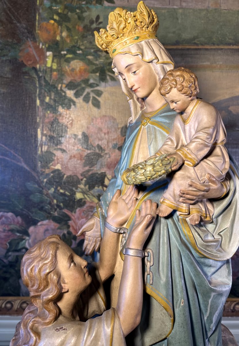 Imposante représentation de Notre-Dame de Délivrance des âmes du Purgatoire - Circa 1900 -photo-3