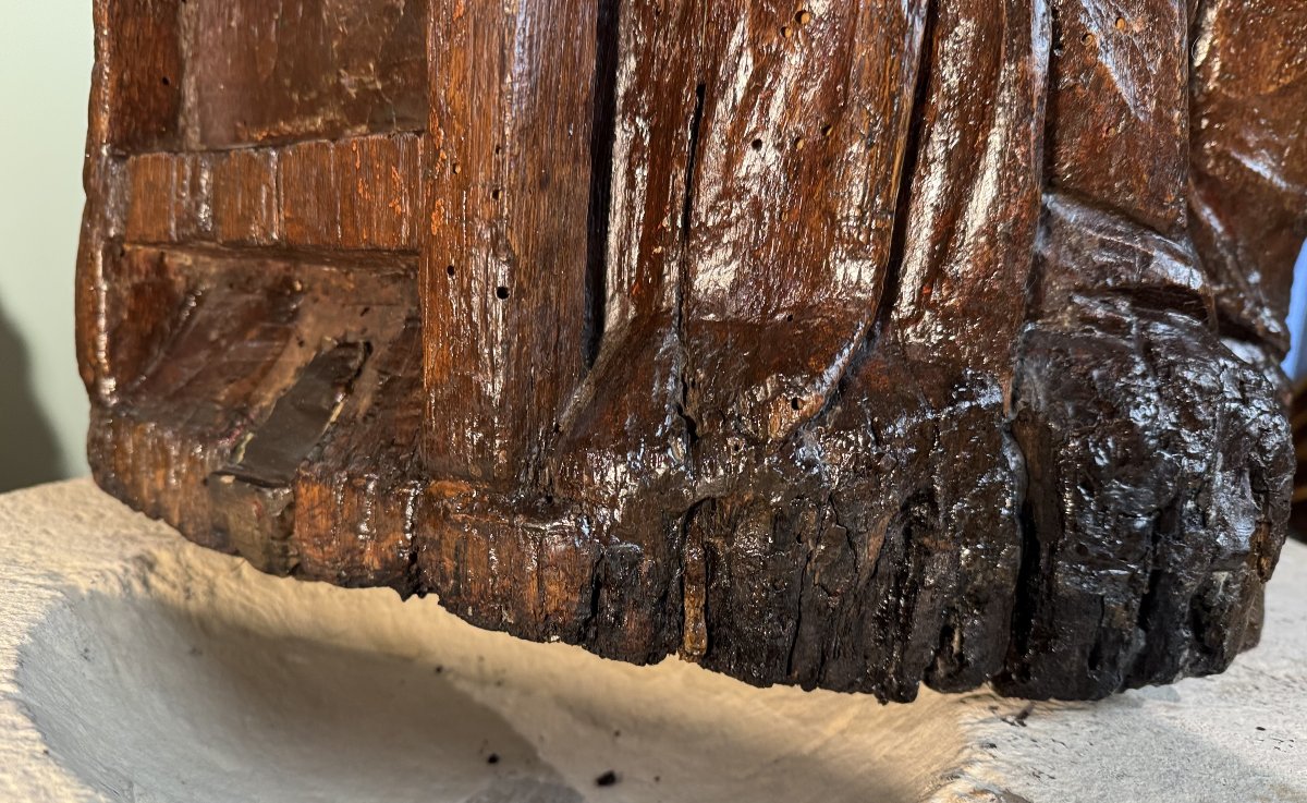 The Education Of The Virgin - Wooden Group - Late 16th Century -photo-6