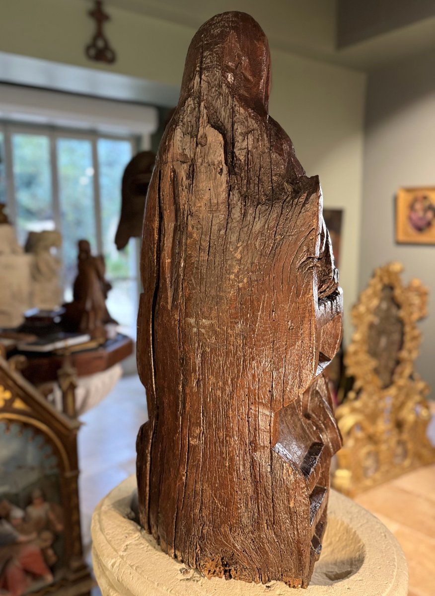 The Education Of The Virgin - Wooden Group - Late 16th Century -photo-7