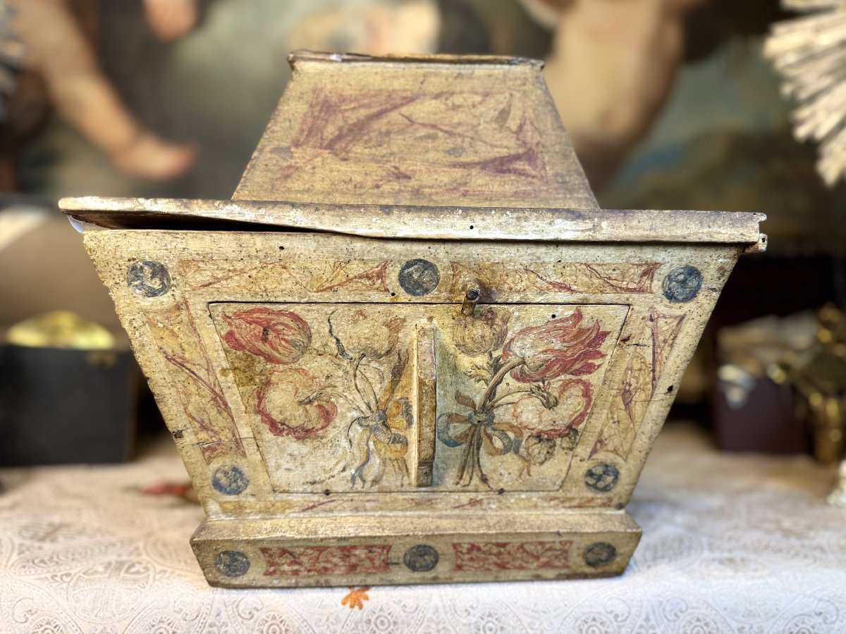 Reliquary Shrine In Its Wooden Box - 18th Century -photo-2