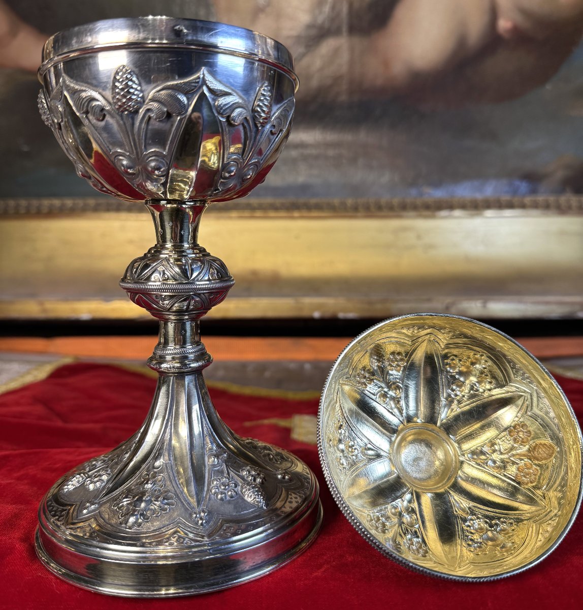 Chapelle comprenant Calice et Ciboire - XIXe  -photo-3