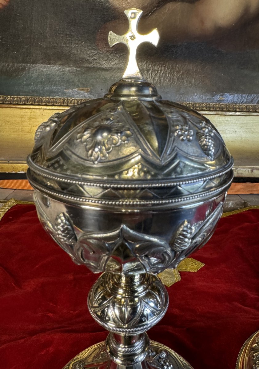 Chapelle comprenant Calice et Ciboire - XIXe  -photo-1