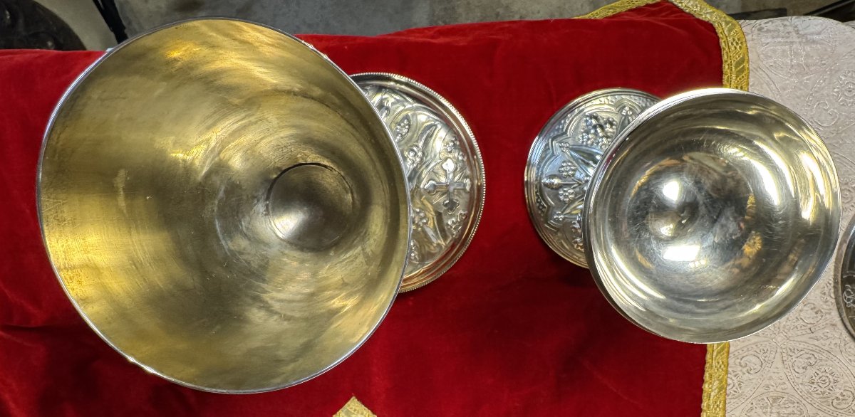 Chapelle comprenant Calice et Ciboire - XIXe  -photo-4