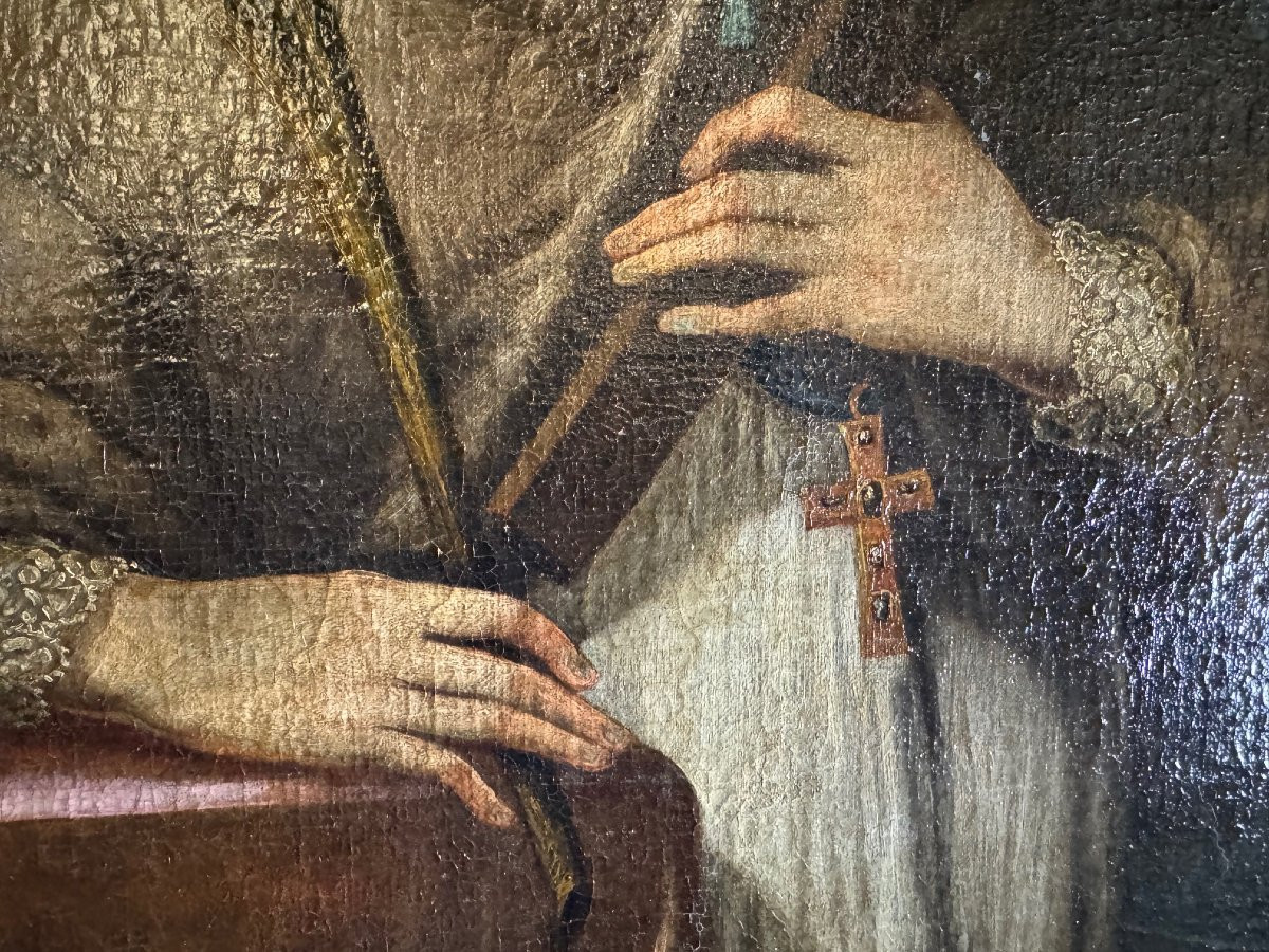 Painting Of Saint John Nepomucene - 18th Century  -photo-2