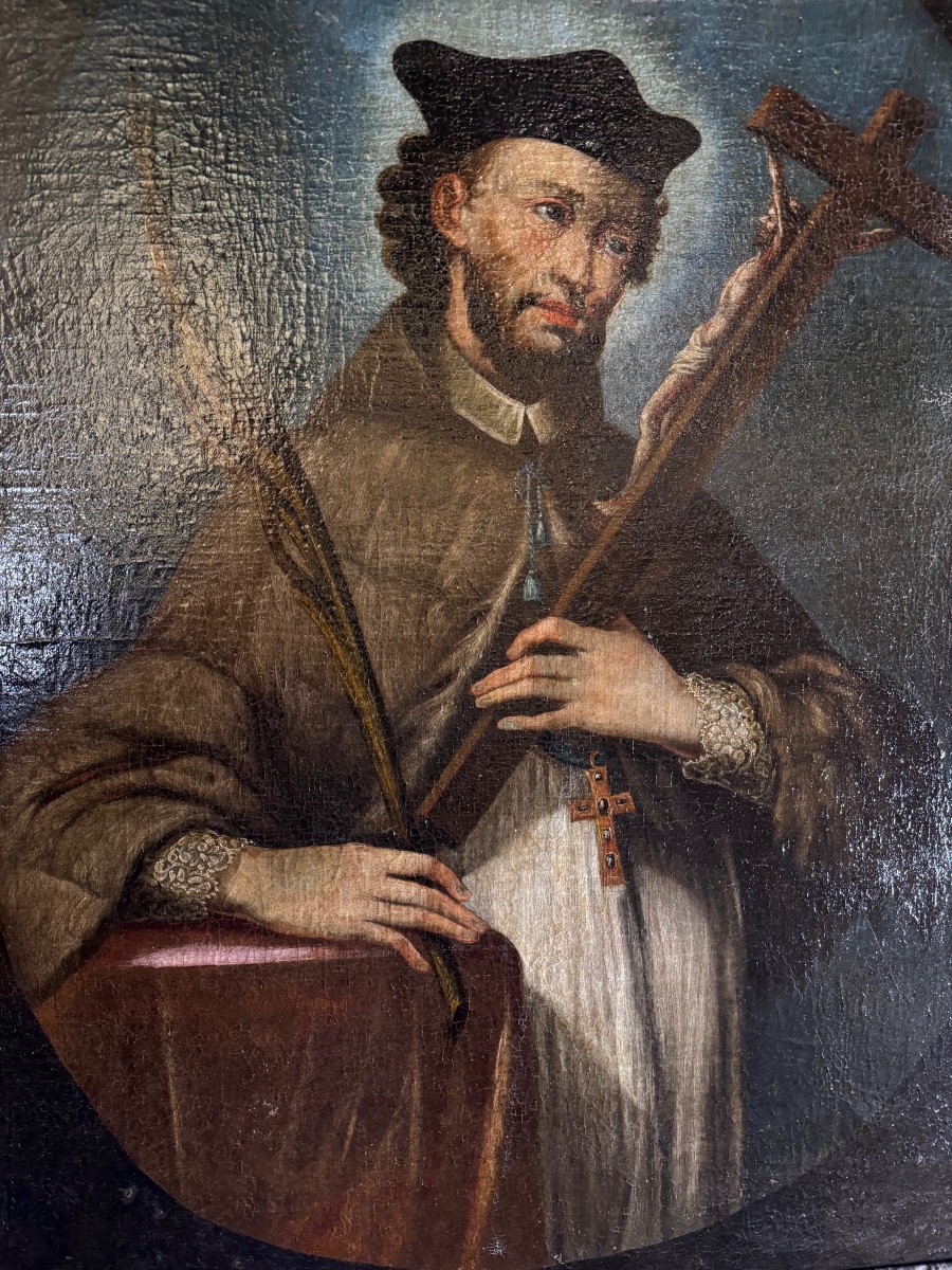 Painting Of Saint John Nepomucene - 18th Century  