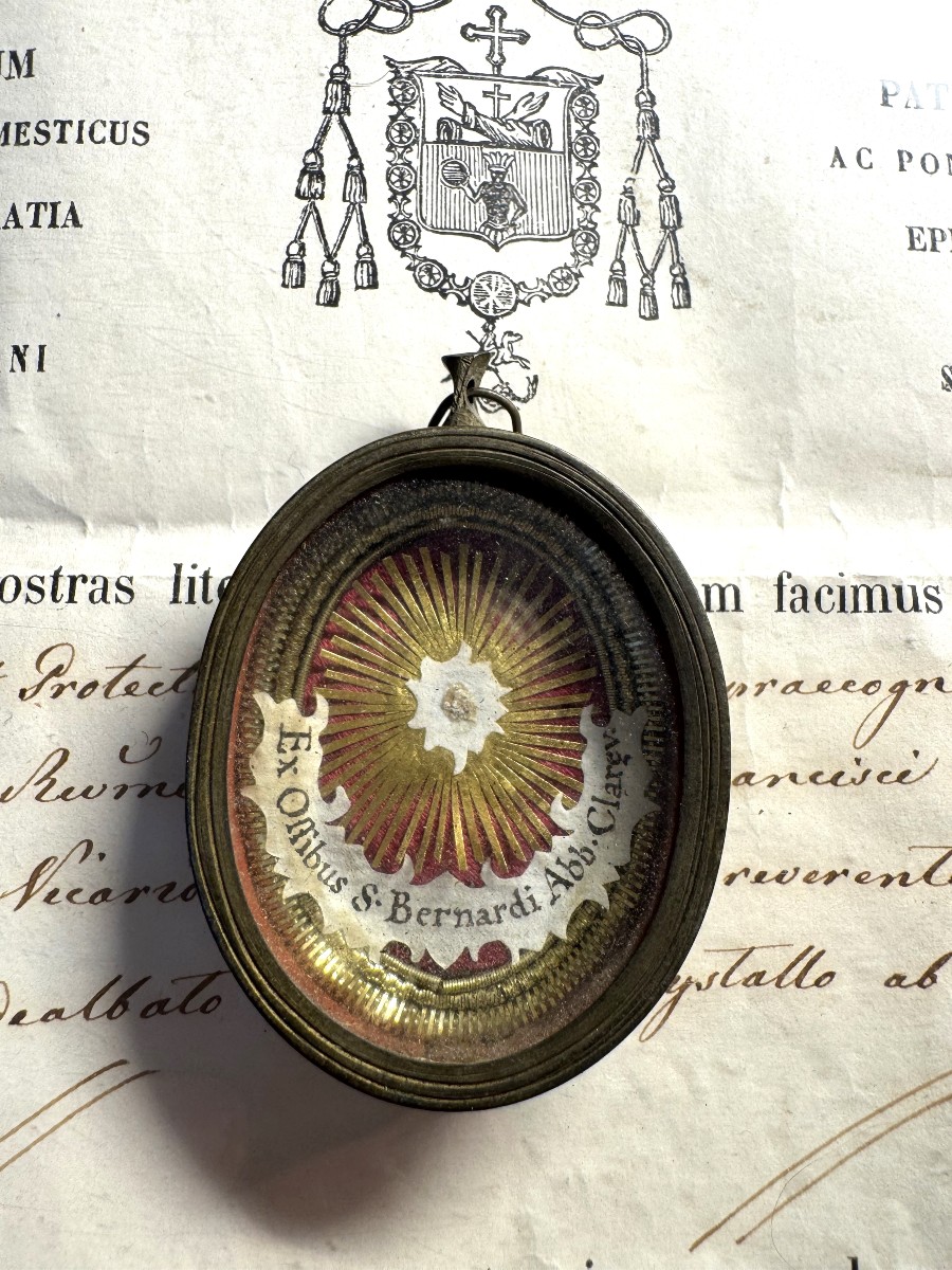 Thèque reliquaire de Saint Bernard de Parme  - 1854 