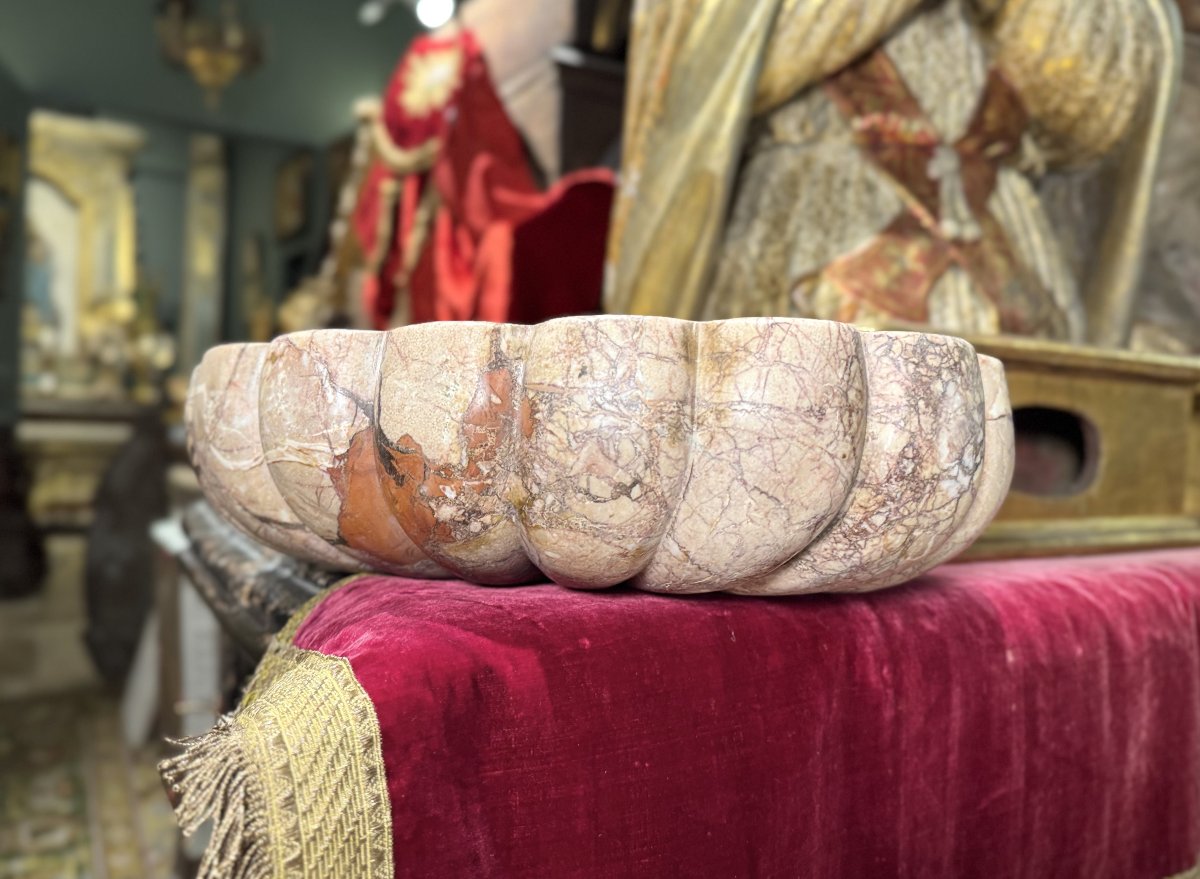 Paire de bénitiers de chapelle – XVIIIe -photo-2