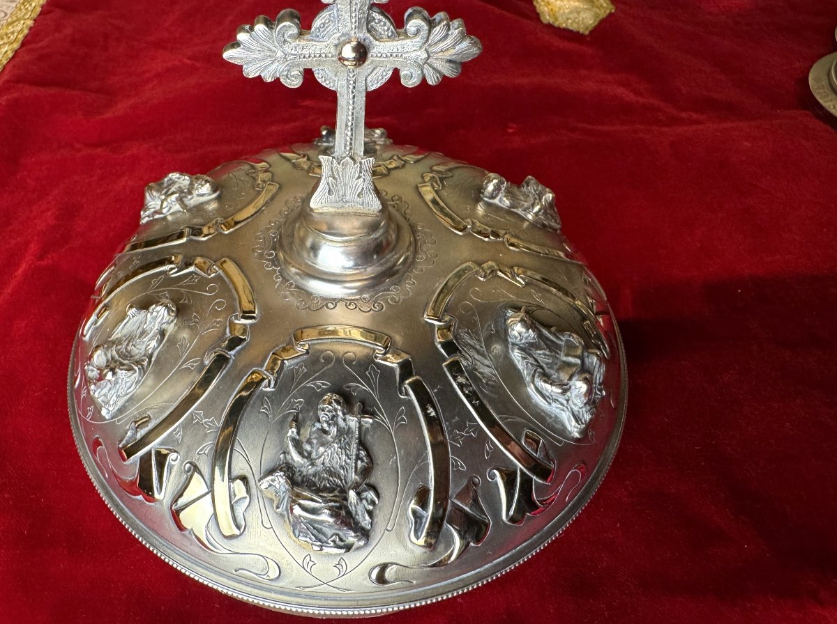 Ciboire en argent de la maison Favier - antérieur à 1850 -photo-4