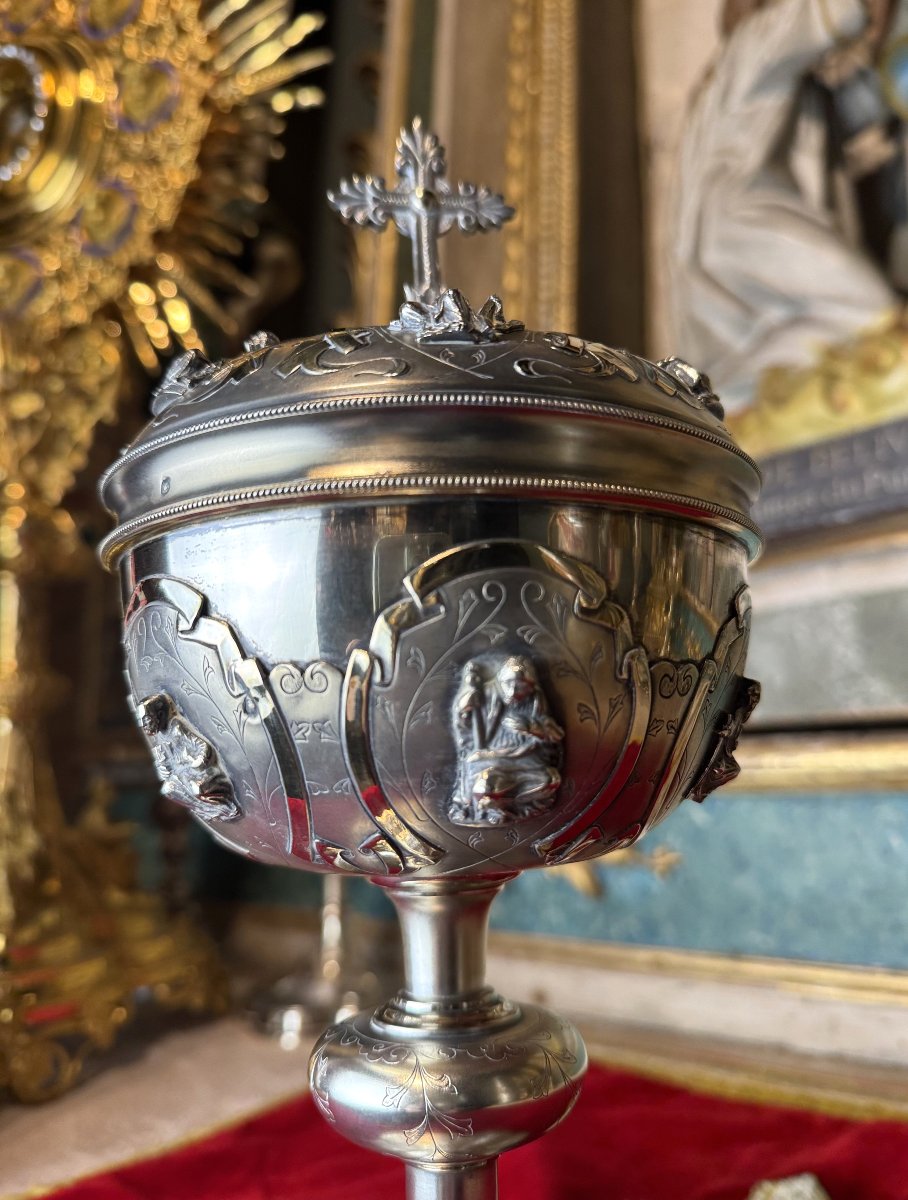 Ciboire en argent de la maison Favier - antérieur à 1850 -photo-6
