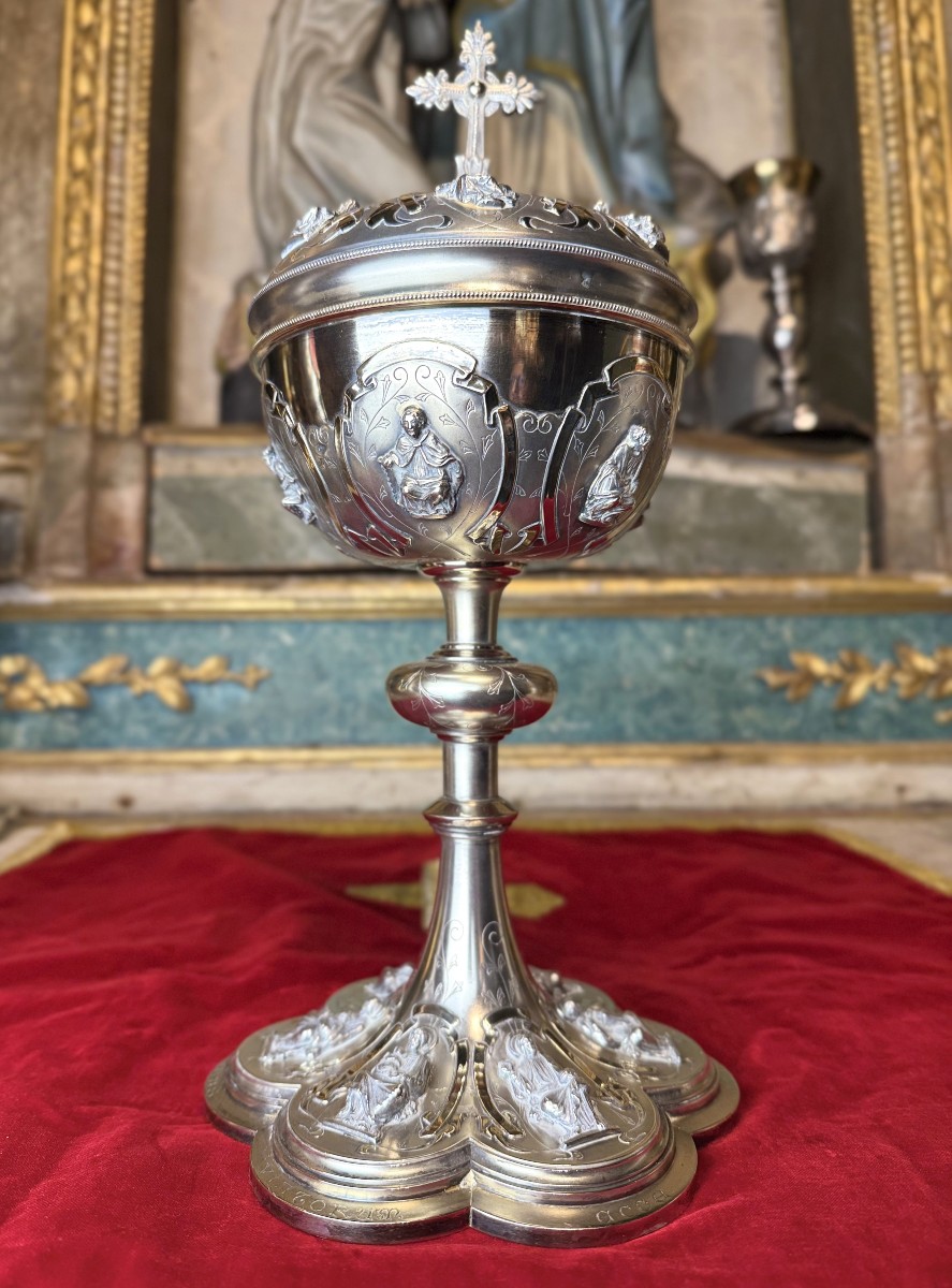 Ciboire en argent de la maison Favier - antérieur à 1850 