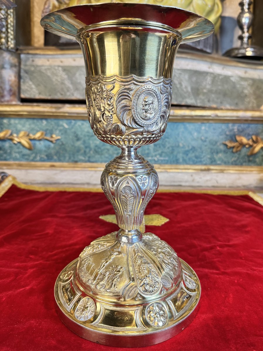Calice en vermeil et sa patène -  vers 1830 -photo-2