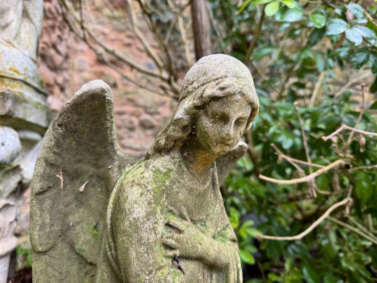 Représentation d’un ange aux ailes déployées - fin XIXe-photo-4