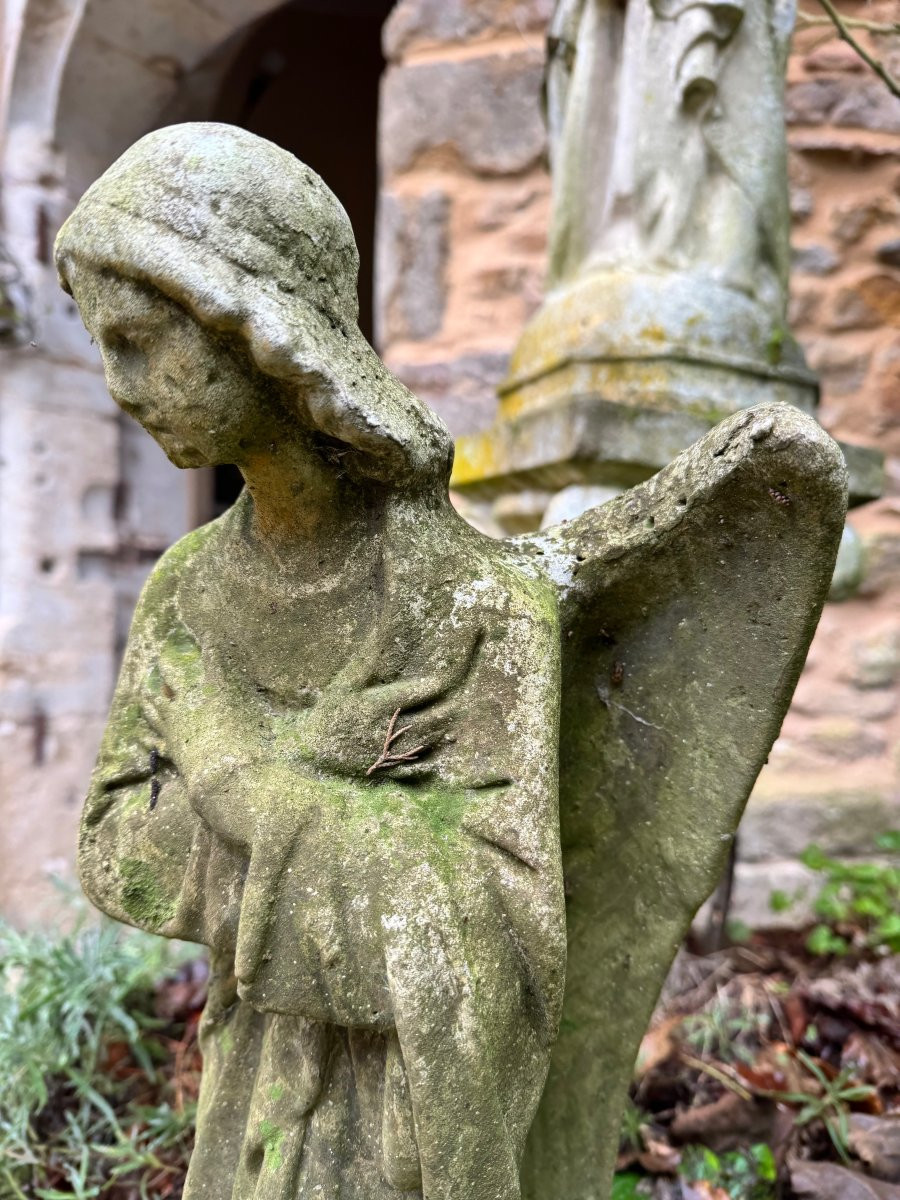 Représentation d’un ange aux ailes déployées - fin XIXe-photo-1