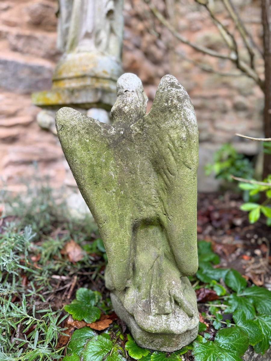 Représentation d’un ange aux ailes déployées - fin XIXe-photo-3