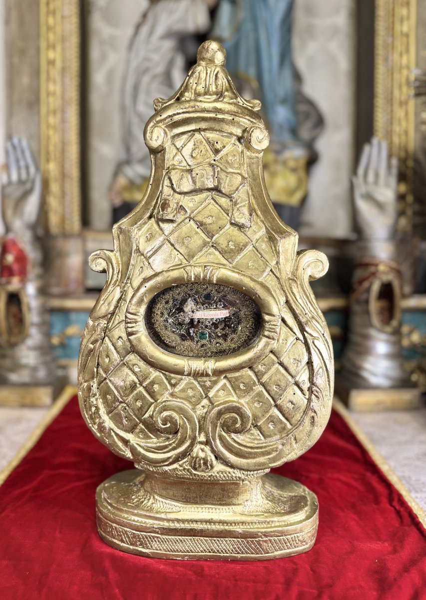 Reliquary Monstrance Of Saint Leo - Pope - 18th Century -photo-2