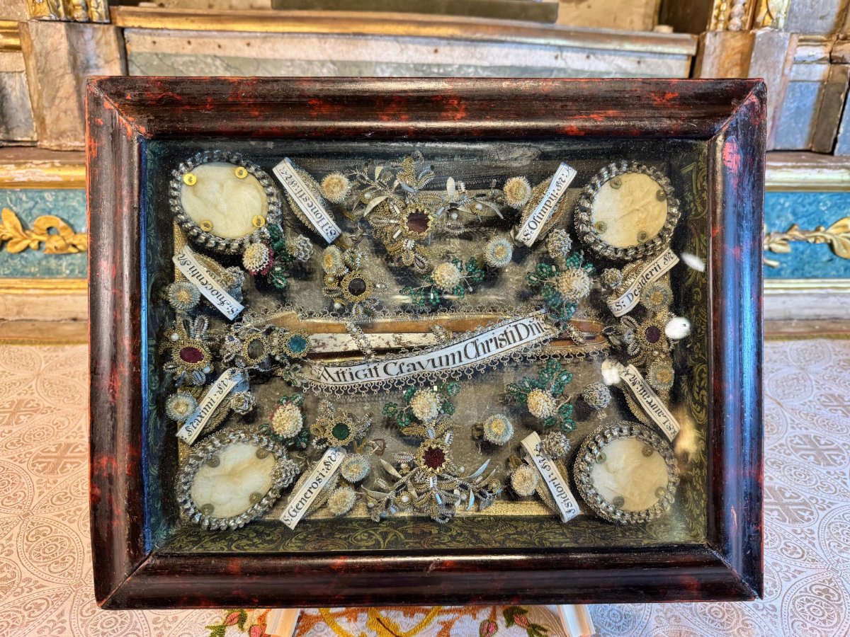 Reliquaire avec un Clou de la Sainte Croix – fin XVIIIe -photo-2